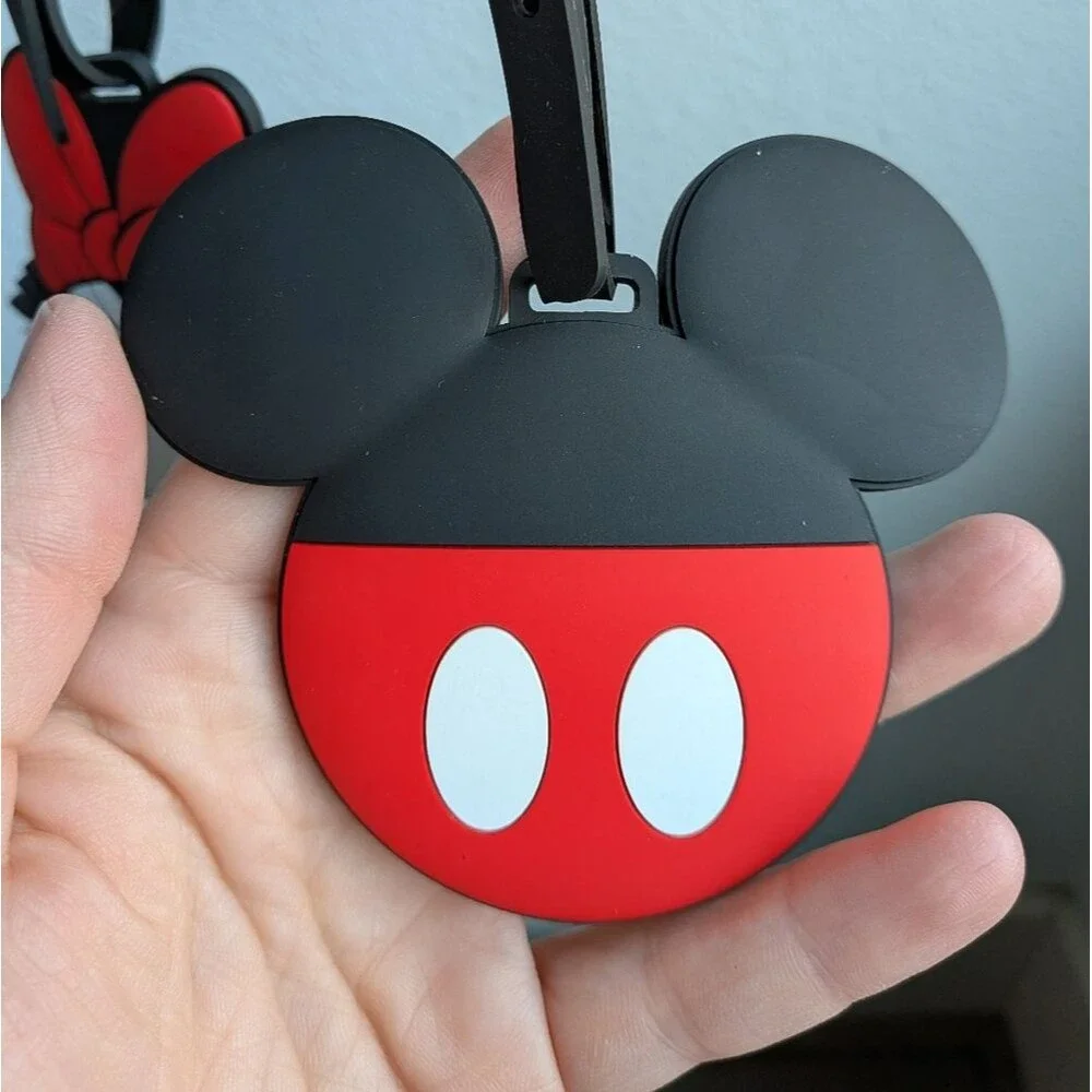 Disney Mickey Mouse and Minnie Mouse Luggage Tags - Red, Black, White